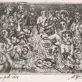 Eduard Wiiralt, Sööming (Orgia), 1928, Ofort