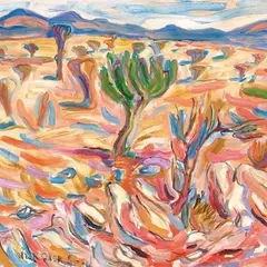 Usspass (Namiibia) by Paul Allik, 1996, Õli, lõuend, sold Apr 2005