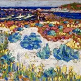 Konrad Mägi, Rannamaastik, 1913, Õli, papp