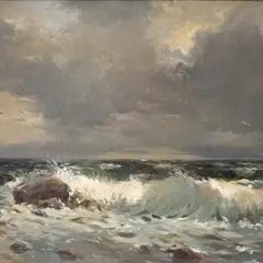 Richard Uutmaa, Murdlaine, 1955, Õli, lõuend