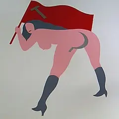 Leonhard Lapin, Punane porno IIIA, 1993, Serigraafia