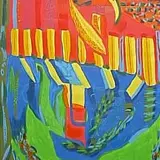 Maria-Kristiina Ulas, Lippide lugeja, 2003, Akrüül, lõuend