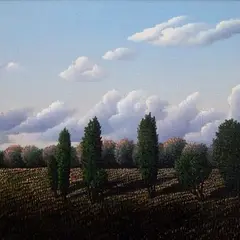 Toomas Vint, Kadakamaastik, 2002, Õli, lõuend