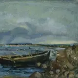 Evald Okas, Kopli rand, 1937, Õli, vineer