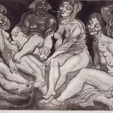 Eduard Wiiralt, Haaremis, 1926, Ofort, akvatinta