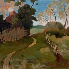 Ilmar Linnat, Saaremaa, 1944, Õli, kartong