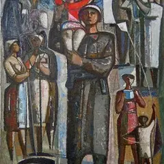 Lepo Mikko, Sõdur rahu kaitsel, 1968, Õli, lõuend