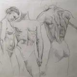 Eduard Wiiralt, Aktid, 1938, Pliiats