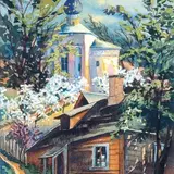 Edmond Arnold Blumenfeldt, Petseri vaade, 1936, Akvarell, paber