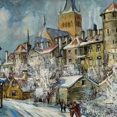 Nikolai Kull, Talvine Tallinn, 1939, Õli, lõuend (kotiriie)