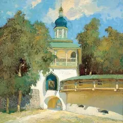 Roman Nyman, Petseri, 1940, Õli, vineer