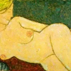 Ilmar Malin, Akt kassiga, 1965, Õli, kartong