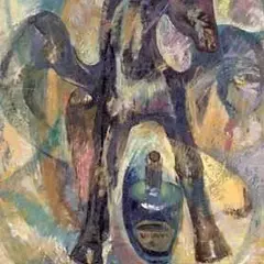 Artur Lokk, Must pegasus, 1973, Õli, lõuend