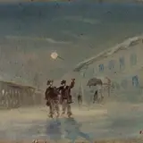 Eduard Kutsar, Udune hommik, 1933, Õli, papp