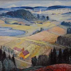 Ants Murakin, Maastik, 1930, Õli, lõuend