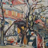 Viktor Leškin, Tallinn, 1940, Õli, lõuend, papp