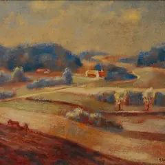 Ardo Sivadi, Otepää maastik, 1930, Õli, lõuend