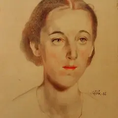 Nikolai Triik, Naise portree, 1936, Pliiats