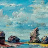 Eduard Kutsar, Kivine rand, 1925, Õli, lõuend