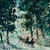 Endel Kõks, Varahommikul, 1942, Õli, vineer