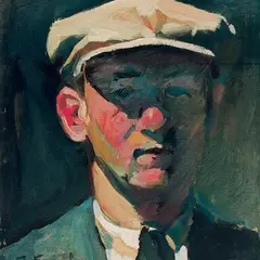 Johannes Saal, Autoportree, 1943, Õli, vineer