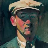 Johannes Saal, Autoportree, 1943, Õli, vineer