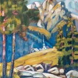 Konrad Mägi, Oberstdorfi maastik, 1922, Õli, lõuend