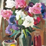 Juhan Muks, Floksid, 1948, Õli, papp