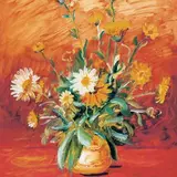 Saialilled by Jaan Grünberg, 1935, Õli, paber, sold Oct 1999