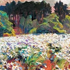 Karikakravälu by Richard Sagrits, 1966, Õli, lõuend, sold Oct 1999