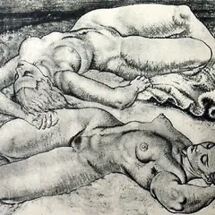 Eduard Wiiralt, Lamavad aktid, 1934, Pehmelakk