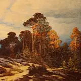 Eduard Poland, Männimets, 1934, Õli, lõuend