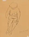 Lucio Fontana, Untitled (Nudo)