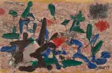 Untitled by Fritz Winter, 1959, Oil on card. Approx, offered May 2015
