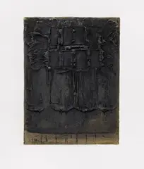 Untitled by Herbert Zangs, Circa 1961, Mixed media on canvas, sold May 2015