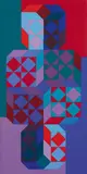 Tridim-May by Victor Vasarely, 1968/1978, Acrylic on panel, sold May 2015