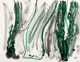 Per Kirkeby, Untitled, 1986, India ink and wax crayon on card