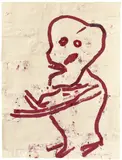 Donald Baechler, Untitled (Skeleton)