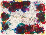 Sam Francis, Lyre Eight (SFS-134), 1972, Colour silkscreen on card