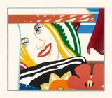 Tom Wesselmann, Bedroom Face 41, 1990, Colour silkscreen on card