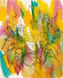 SEO, Untitled, 2004, Acrylic and India ink on Japan laid paper
