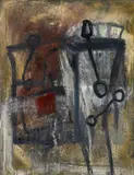Norbert Schwontkowski, Untitled, 1987, Mixed media on canvas