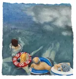 Karin Kneffel, Untitled, 2006, Watercolour on laid paper. Approx