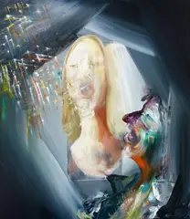 Bernhard Martin, Duett der Mühe, 2004-2007, Oil on laminated panel