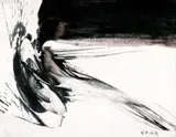 Karl Otto Götz, Kapsyl II, Öl auf Leinwand