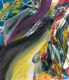 Walter Stöhrer, Hängende Figur, 1977, Mixed media on canvas