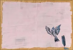 Paul Thek, Untitled, Gouache and oil on newsprint. Approx