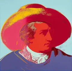 Goethe by Andy Warhol, 1982, Farbserigrafie auf Karton, sold May 2015