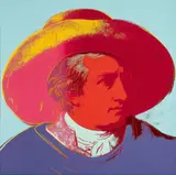 Andy Warhol, Goethe, 1982, Farbserigrafie auf Karton
