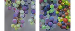 Karin Kneffel, Untitled (Trauben), Oil on canvas